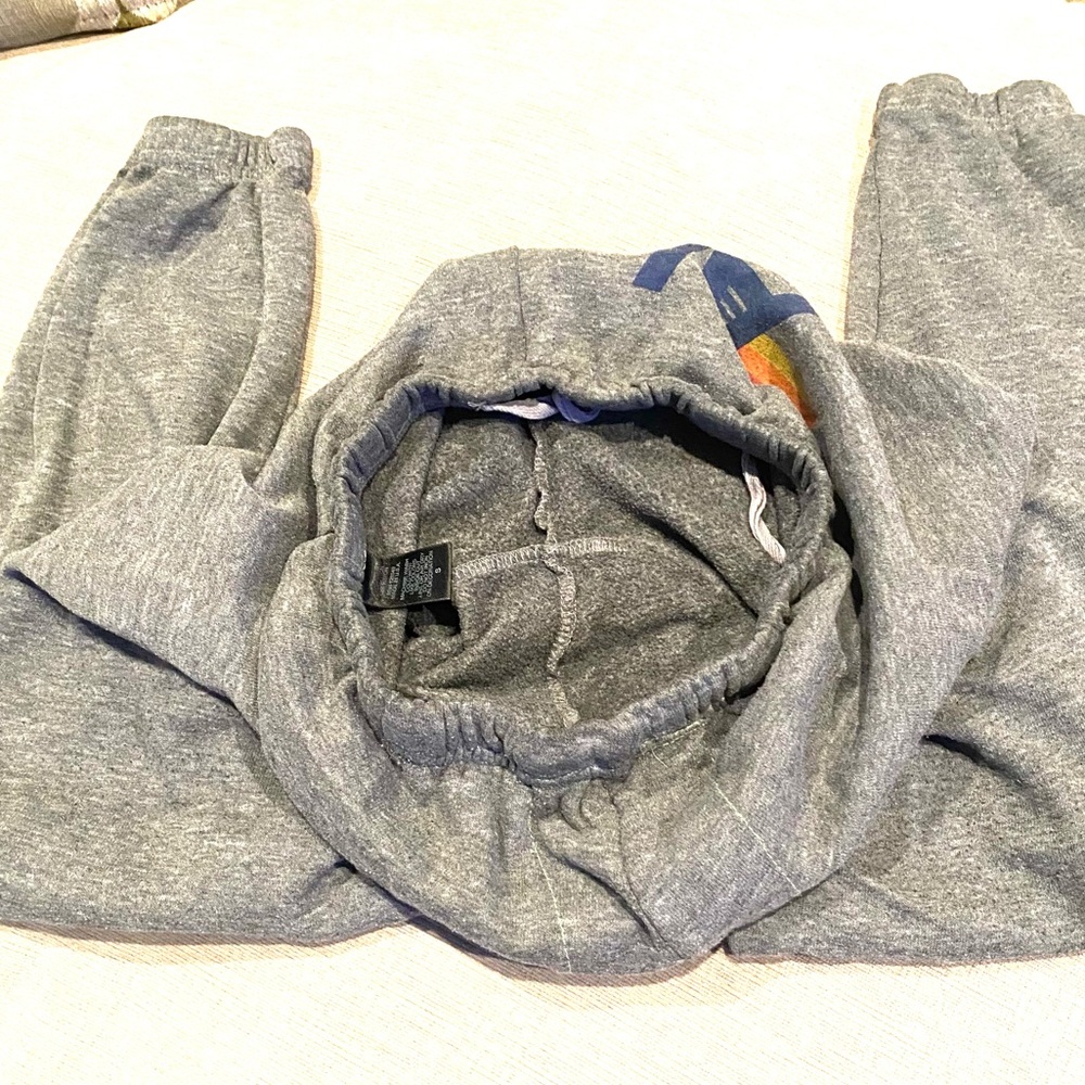 Aviator Nation Women’s Heather Grey Logo Sweatpants Size Small - Picture 11 of 14